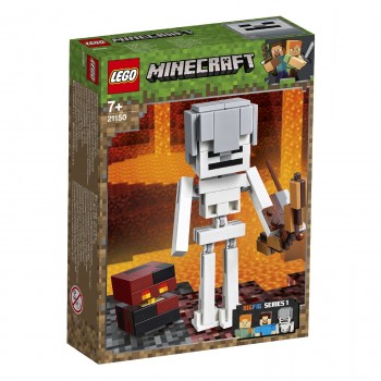 LEGO Minecraft Bigfig Σκελετός Με Κύβο Από Μάγμα 21150 5702016370881