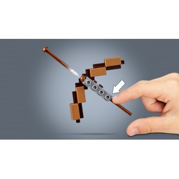 LEGO Minecraft Bigfig Σκελετός Με Κύβο Από Μάγμα 21150 5702016370881