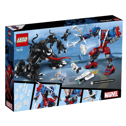 LEGO Marvel Super Heroes Ρομποτική Στολή Σπάιντερ Εναντίον Βένομ 76115 5702016368888