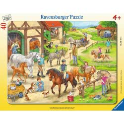 Ravensburger 40 Pcs Frame Puzzle Horse Farm 6164 4005556061648