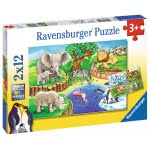 Ravensburger 2X12 Pcs Puzzle Zoo 07602 4005556076024