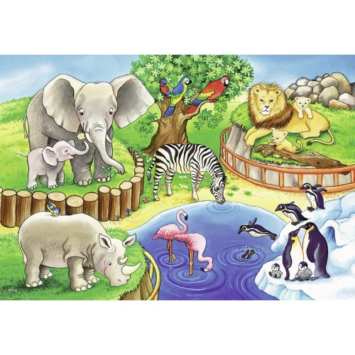 Ravensburger 2X12 Pcs Puzzle Zoo 07602 4005556076024
