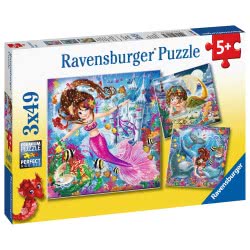 Ravensburger Παζλ 3X49 Τεμ. Γοργόνες 08063 4005556080632