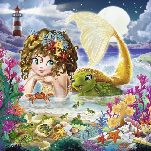 Ravensburger 3X49 Pcs Puzzle Mermaids 08063 4005556080632