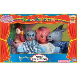 AK TOYS Σετ 4 Φιγούρες Κουκλοθέατρου Μύθοι Του Αισώπου 025 5203249000250