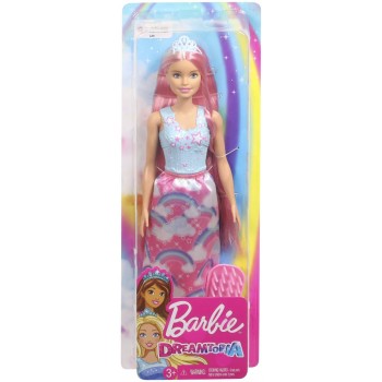 Mattel Barbie Dreamtopia Pink Hair Doll FXR94 887961698732