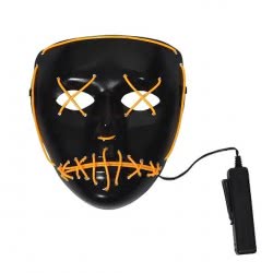 Fun Fashion Carnaval Mask Light Up - 4 Colours(Yellow, Red, Blue, Green) 80975 5204745809750