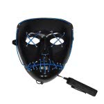 Fun Fashion Carnaval Mask Light Up - 4 Colours(Yellow, Red, Blue, Green) 80975 5204745809750