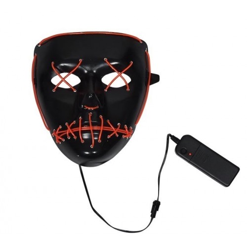 Fun Fashion Μάσκα Φωτιζόμενη Light Up - 4 Χρώματα(Κίτρινη Κόκκινη Μπλε Πράσινη) 80975 5204745809750