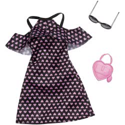 Mattel Barbie Fashion Dress With Hearts And Accessory FND47 / FXJ16 887961692327