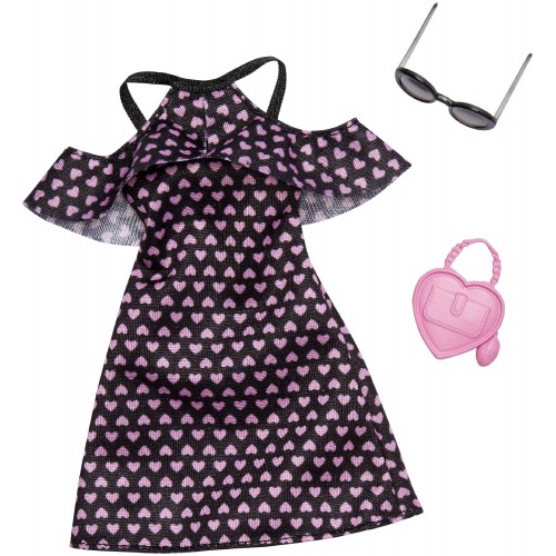 Mattel Barbie Fashion Βραδινά Σύνολα Dress With Hearts And Accessory FND47 / FXJ16 887961692327