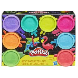Hasbro Play-Doh Neon Μη Τοξικά Πλαστοζυμαράκια Με 8 Χρώματα E5044 / E5063 5010993560189