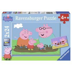 Ravensburger Παζλ 2Χ24τεμ. Peppa Το Γουρουνάκι 09082 4005556090822