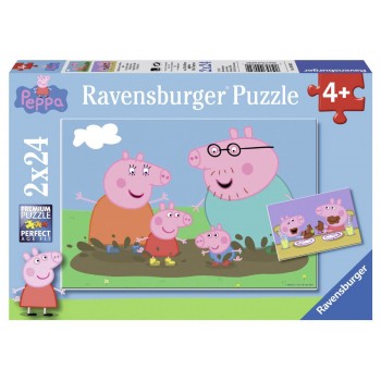 Ravensburger Παζλ 2Χ24τεμ. Peppa Το Γουρουνάκι 09082 4005556090822