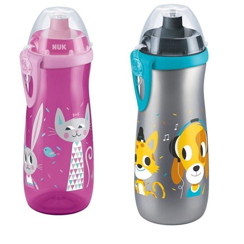 NUK First Choice Sports Cup Push-Pull 450Ml - 2 Designs 10255412 4008600310136