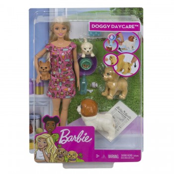 Mattel Barbie Doggy Daycare Doll And Pets FXH07 / FXH08 887961691290