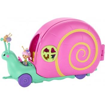 Mattel Enchantimals Petal Park Ζουζουνάκια Φιλαράκια - Τροχόσπιτο Σαλιγκάρι GCT42 887961734119