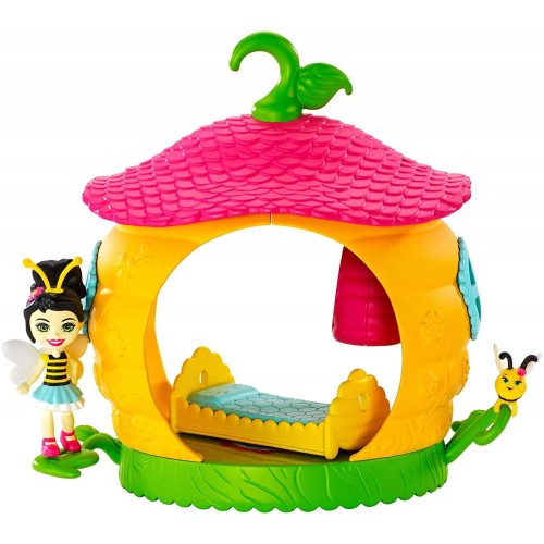 Mattel Enchantimals Petal Park - Ζουζουνάκια Φιλαράκια Σπιτάκι Υπνοδωμάτιο FXM96 / FXM99 887961695779