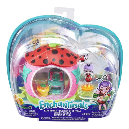 Mattel Enchantimals Petal Park - Ζουζουνάκια Φιλαράκια Σπιτάκι Κουζίνα FXM96 / FXM98 887961695748