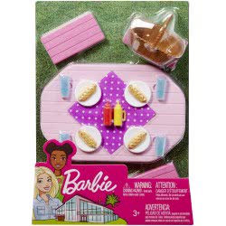 Mattel Barbie Picnic Table FXG37 / FXG40 887961690637