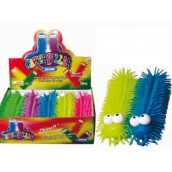 Fun Trading Squishy Squeezy Κάμπια Caterpillar 25 Εκ Με Φως - 5 Χρώματα 10104787 4260059599955