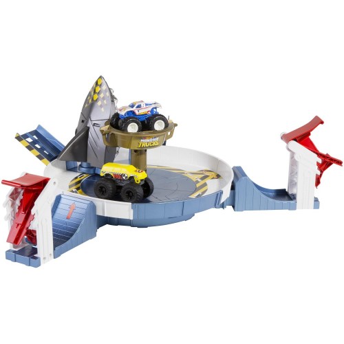 Mattel Hot Wheels Monster Trucks Mecha Shark Face-Off Play Set FYK14 887961705560