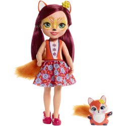 Mattel Enchantimals Big Doll - Felicity Fox Με Flick FRH51 / FRH53 887961625783