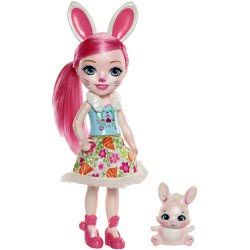 Mattel Enchantimals Μεγάλη Κούκλα - Bree Bunny Με Twist FRH51 / FRH52 887961625776