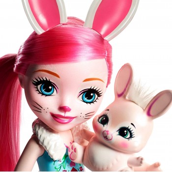 Mattel Enchantimals Μεγάλη Κούκλα - Bree Bunny Με Twist FRH51 / FRH52 887961625776