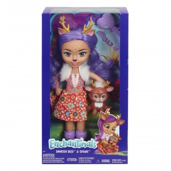Mattel Enchantimals Big Doll - Danessa Deer With Sprint FRH51 / FRH54 887961625769