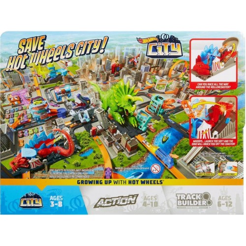Mattel Hot Wheels City Dino Coaster Attack FNB05 / GBF93 887961713909