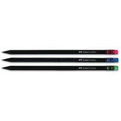 Faber-Castell Μαύρο Μολυβί Με Χρωματιστή Γόμα 12308313 8690826115839