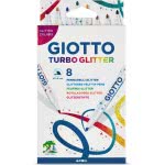 Giotto FILA Turbo Glitter Markers 8 Pieces 000425800 8000825425806