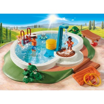 Playmobil Πισίνα Με Ντουζ - Swimming Pool 9422 4008789094223