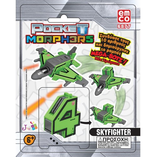 Just toys Pocket Morphers Νέα Χρώματα - 10 Σχέδια 6889F 8886457668893