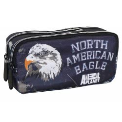 Diakakis imports Animal Planet Κασετίνα Με 2 Φερμουάρ North American Eagle 570654 5205698428678