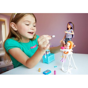 Mattel Barbie Skipper Babysitter - Doll And Playset FHY98 887961531497