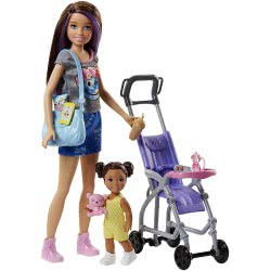 Mattel Barbie Skipper Babysitter - Walking With Baby FJB00 887961531480