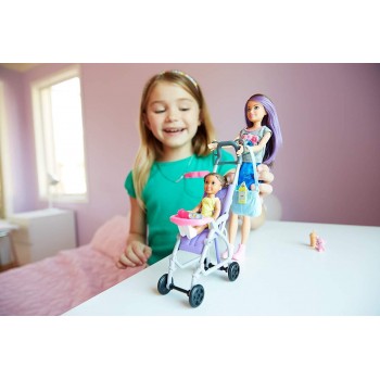 Mattel Barbie Skipper Babysitter - Walking With Baby FJB00 887961531480