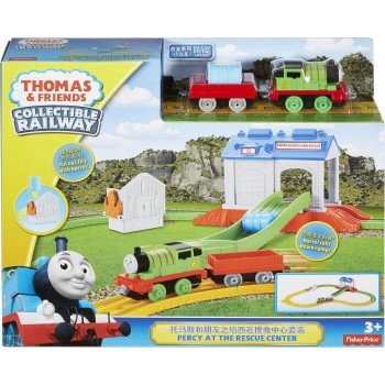 Mattel Τόμας Το Τρενάκι Σετ Με Τρένα Τόμας - Κέντρο Διάσωσης DGC07 887961186819