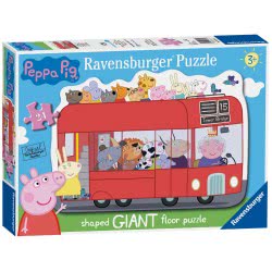 Ravensburger Παζλ Δαπέδου 24 Τεμ. H Πέππα Στο Λεωφορείο 05530 4005556055302