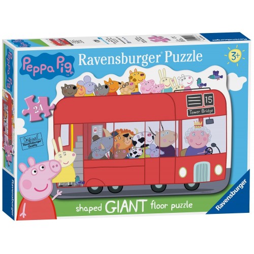 Ravensburger Παζλ Δαπέδου 24 Τεμ. H Πέππα Στο Λεωφορείο 05530 4005556055302