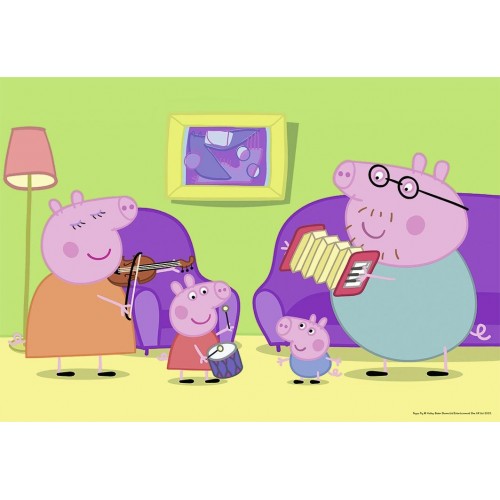 Ravensburger 2X12 Pcs Puzzle Peppa Pig 07596 4005556075966