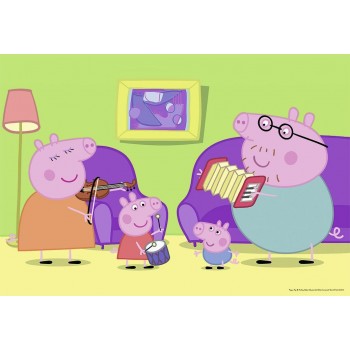 Ravensburger 2X12 Pcs Puzzle Peppa Pig 07596 4005556075966