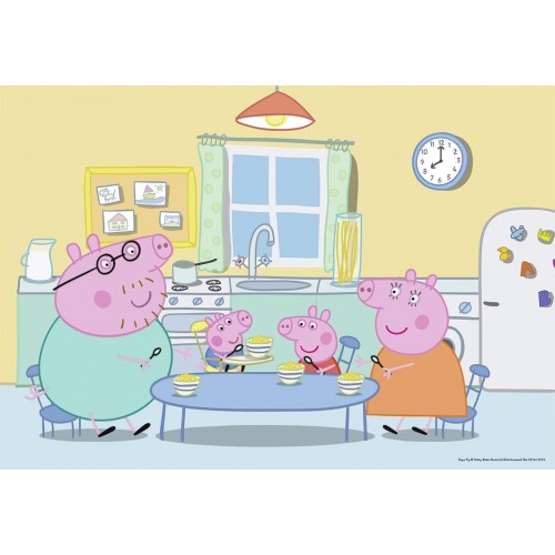 Ravensburger 2X12 Pcs Puzzle Peppa Pig 07596 4005556075966