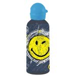 Diakakis imports Smiley World Metallic Water Canteen With Cap 500 Ml - 2 Colours 000504739 5205698431562