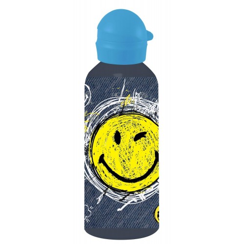 Diakakis imports Smiley World Παγούρι Αλουμινίου Με Καπάκι 500 Ml - 2 Χρώματα 000504739 5205698431562