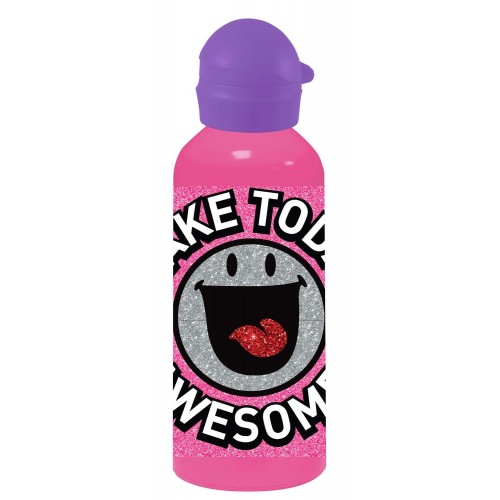 Diakakis imports Smiley World Παγούρι Αλουμινίου Με Καπάκι 500 Ml - 2 Χρώματα 000504739 5205698431562