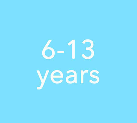 Age 6-13 years