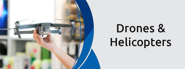 Drones and Helicopters